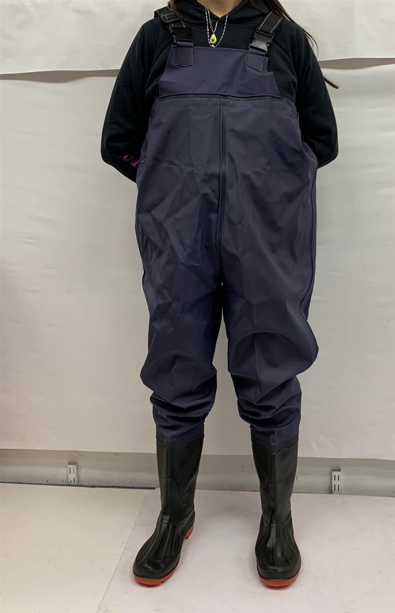 Wader con Stivali e Cintura Nero Taglia 41 wader con stivali vidaXL