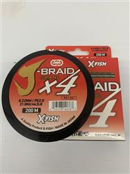 MULTIFILAMENTO J-BRAID 4X 200M 0,22mm COLORES VARIOS