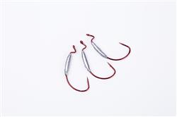 ANZUELO OFFSET LASTRADO 8/0 3.5G XFISH ROJO
