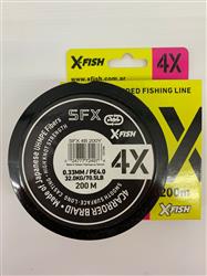 MULTIFILAMENTO SFX 4X 200M 0,33mm COLORES VARIOS